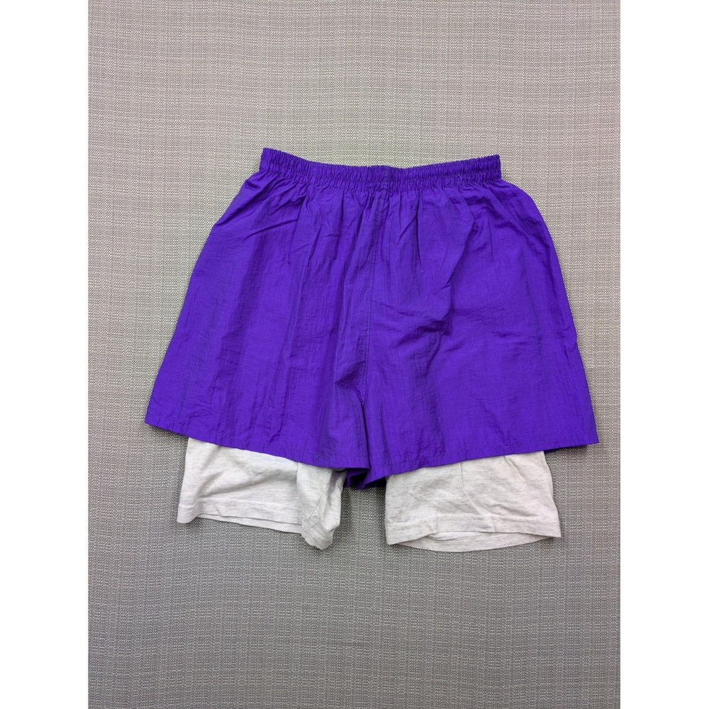 Vintage Trends Shorts Mens Large Purple Lined Elastic Waist 4 Inseam Running